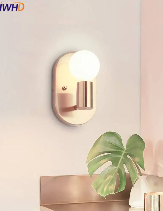 Applique Murale Dorée Design Élégant Led Chambre