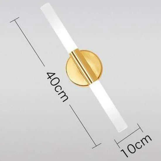 Applique Murale Dorée Élégante Design Moderne Led Chambre