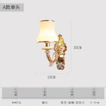 Applique Murale Dorée Élégante Lumière Contemporaine Ae Seule Tête / Blanc Froid (5500-7000K)