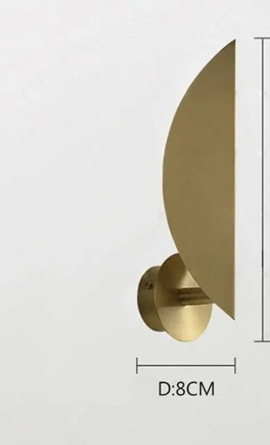 Applique Murale Dorée Feuille Designer