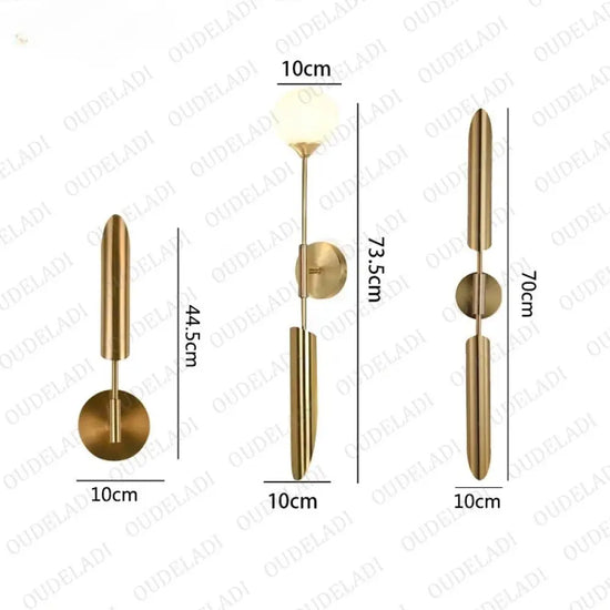 Applique Murale Dorée Pour Salon