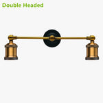 Applique Murale Double Élégante Lampe Vintage Cuivrée Chambre