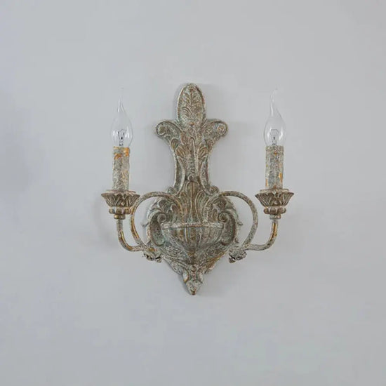 Applique Murale Double Luminaire Rustique Ambiance. Chambre