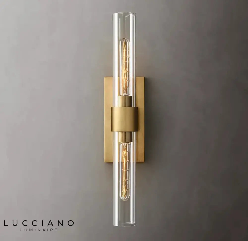 Applique Murale Double Tête Industrielle Vintage Or Chambre