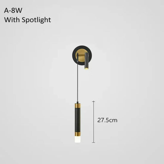 Applique Murale Élégante Avec Projecteur Pivotant Lumineux A / Lumière Chaude Chambre