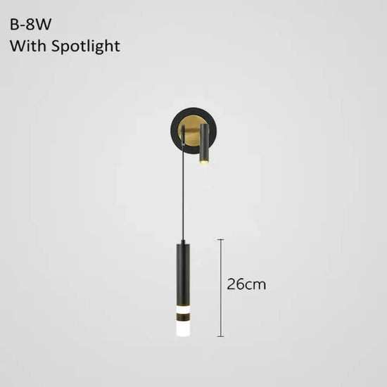 Applique Murale Élégante Avec Projecteur Pivotant Lumineux B / Lumière Chaude Chambre