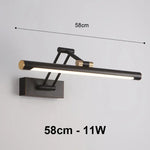 Applique Murale Élégante Design Contemporain Lumineux Noir 58Cm / Blanc Chaud (2700-3500K) Chambre