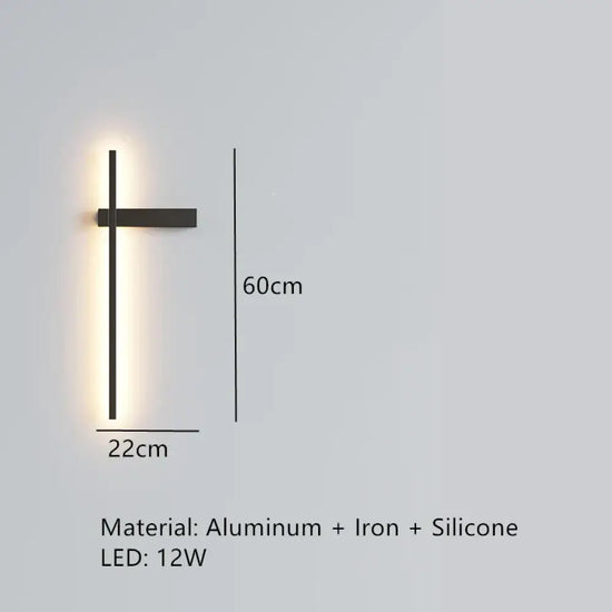 Applique Murale Élégante Design Contemporain Minimaliste A-60Cm-R / Intensité Variable Chambre