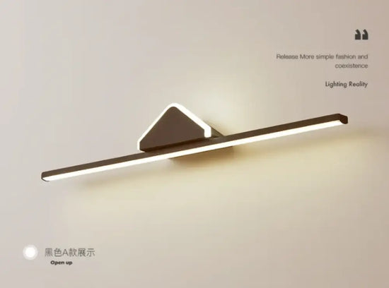 Applique Murale Élégante Design Lumineux Épuré. A Noir / Diamètre 80Cm Blanc Froid Chambre