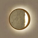Applique Murale Élégante Dorée Marbre Lumineux Chambre