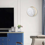 Applique Murale Élégante Dorée Marbre Lumineux Chambre