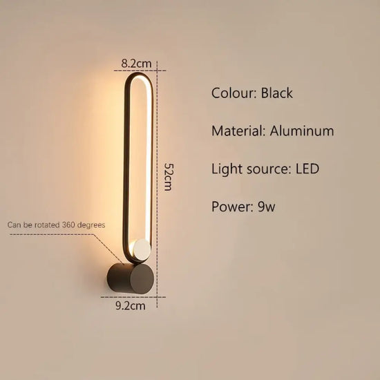 Applique Murale Élégante Illumination Novatrice. Tête Unique / Lumière Chaude Chambre