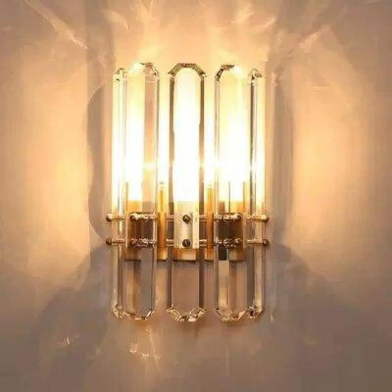 Applique Murale Élégante Lumière Dorée Scintillante. Chambre