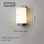 Applique Murale En Bois Design Moderne Et Épuré D / Lumière Blanche Applique Chambre