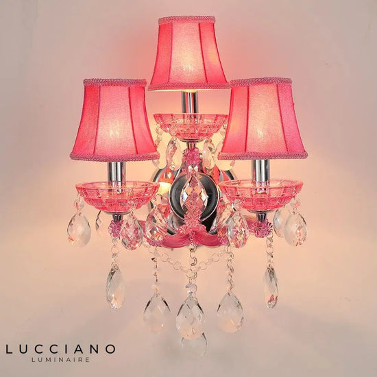 Applique Murale En Cristal Brillant Élégant Design. Chambre