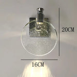 Applique Murale En Cristal Élégance Lumineuse Argent Grand / Lumière Chaude Chambre