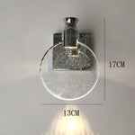 Applique Murale En Cristal Élégance Lumineuse Argent Petit / Lumière Chaude Chambre