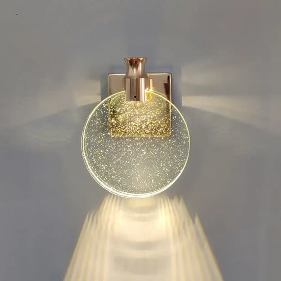 Applique Murale En Cristal Élégance Lumineuse Chambre