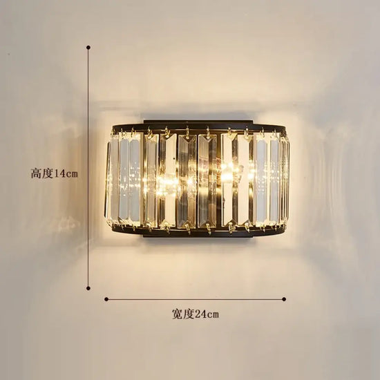 Applique Murale En Cristal Élégante Et Lumineuse Chambre