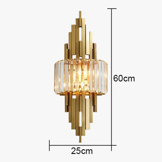 Applique Murale En Cristal Élégante Et Lumineuse Chambre
