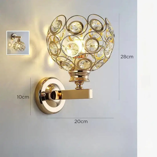 Applique Murale En Cristal Élégante Luxueuse Design. 17 / Blanc Chaud 3000K Chambre