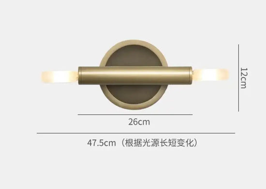 Applique Murale En Cuivre Élégante Et Épurée Chambre