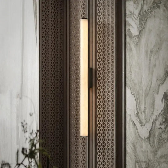 Applique Murale En Marbre Et Cuivre Sophistiquée Luminaire. Chambre