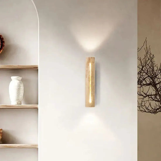 Applique Murale En Pierre: Chaleur Rustique Élégante Chambre