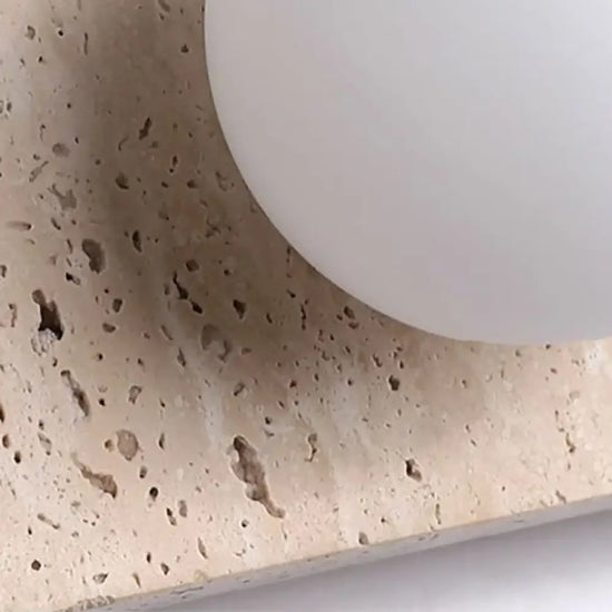 Applique Murale En Pierre Naturelle Élégante Lumière. Chambre