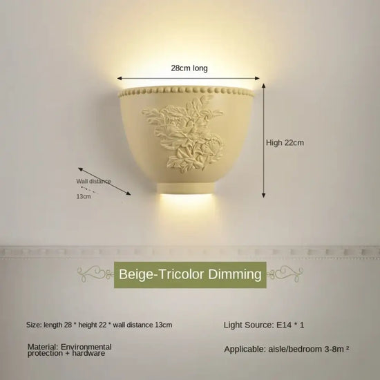 Applique Murale En Résine D’ange Lumineuse Élégante H Chambre
