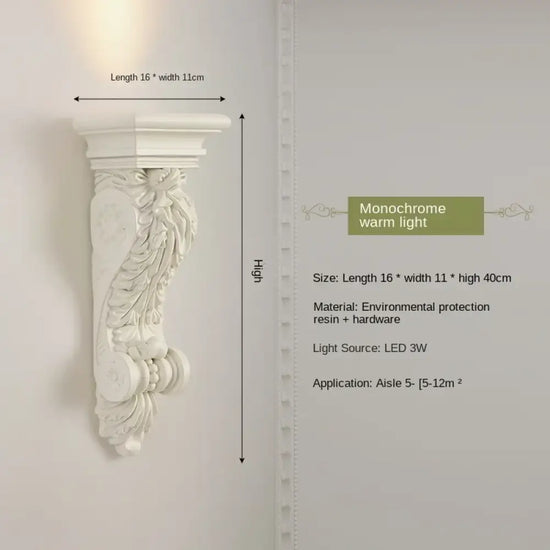 Applique Murale En Résine D’ange Lumineuse Élégante K Chambre