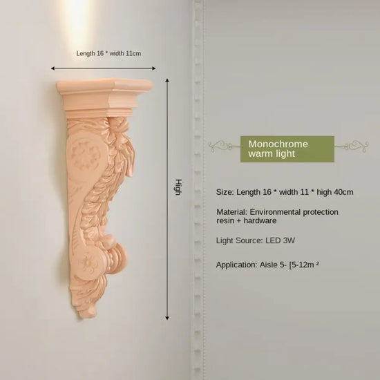 Applique Murale En Résine D’ange Lumineuse Élégante L Chambre