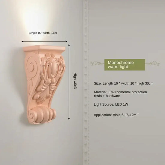 Applique Murale En Résine D’ange Lumineuse Élégante N Chambre