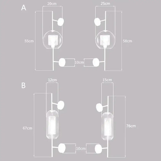 Applique Murale En Verre Élégante Design Contemporain Chambre