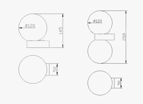 Applique Murale En Verre Minimaliste Lumineux Élégant Chambre