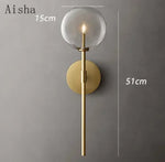 Applique Murale En Verre Scandinave Élégante. Chambre