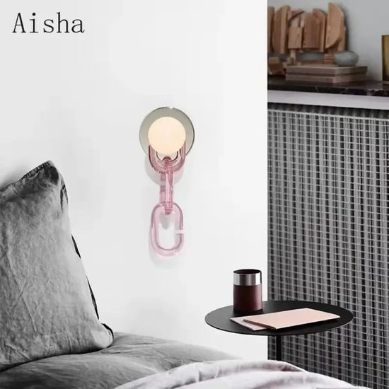 Applique Murale En Verre Sphérique Chic Design. Chambre