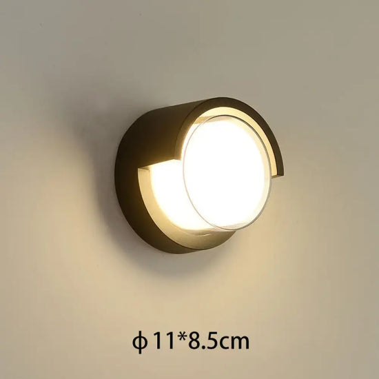 Applique Murale Extérieure Design Lumineux Décoratif Rond-Petit / Blanc Froid (5500-7000K) Chambre