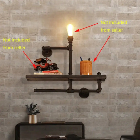 Applique Murale Industrielle Design Métallique Brut Chambre