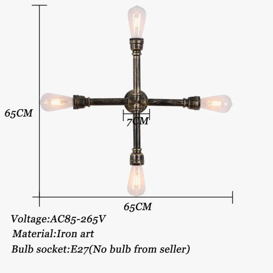 Applique Murale Industrielle Design Vintage Déco Chambre