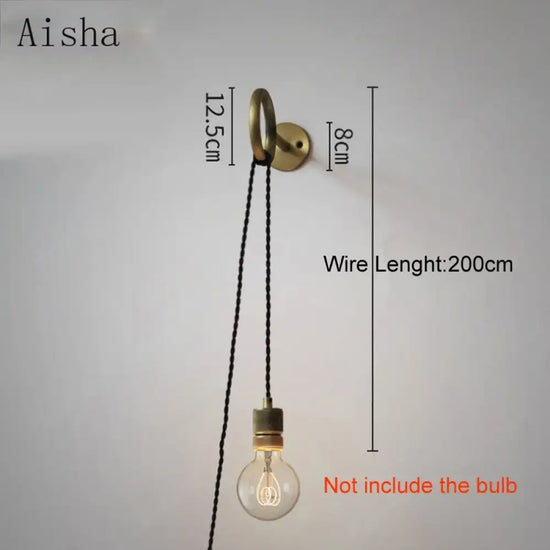 Applique Murale Industrielle Lumière Élégante Déco Chambre