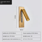 Applique Murale Intérieure Élégante Design Moderne Usb. 1108-Cuivre Chambre