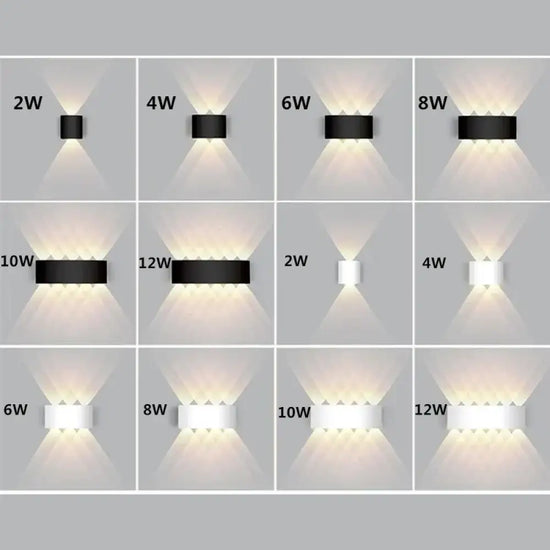 Applique Murale Led Aluminium Design Contemporain Élégant Chambre