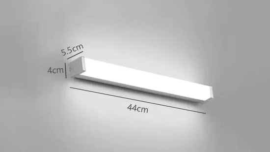 Applique Murale LED Argentée pour Salle de Bain