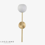 Applique Murale Led Baton Design Élégant Verre. Blanc Chambre