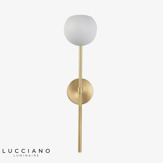 Applique Murale Led Baton Design Élégant Verre. Blanc Chambre