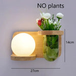 Applique Murale Led Bois Déco Nature Scandinave B Gauche Chambre