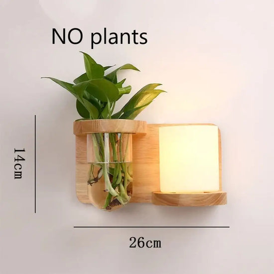 Applique Murale Led Bois Déco Nature Scandinave C À Droite Chambre