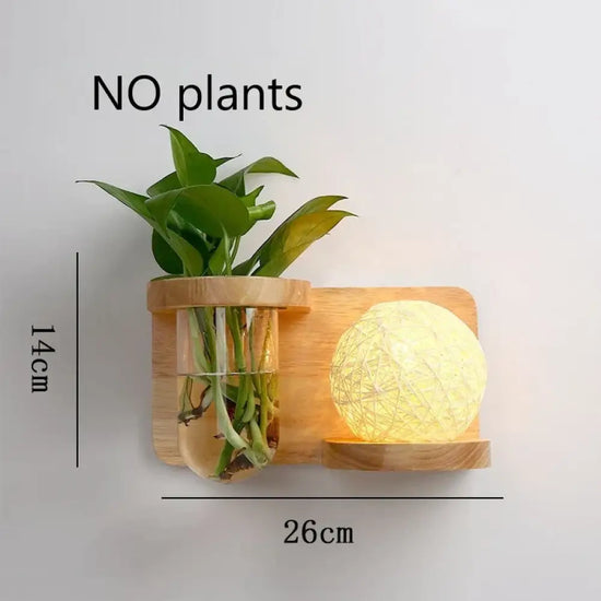 Applique Murale Led Bois Déco Nature Scandinave D À Droite Chambre