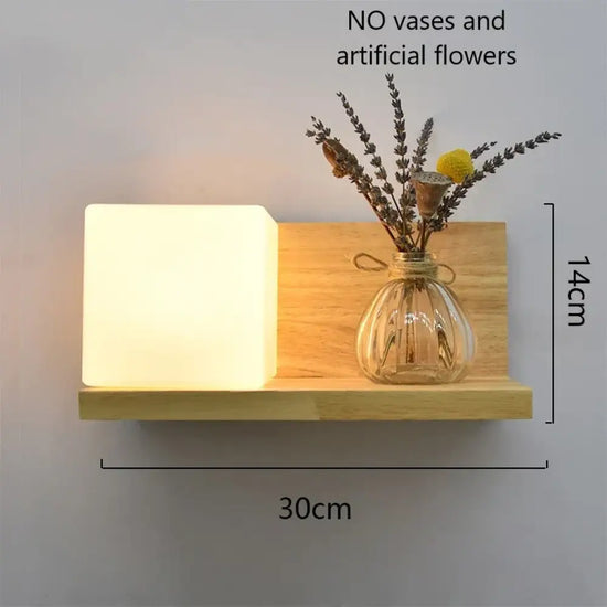 Applique Murale Led Bois Déco Nature Scandinave E Gauche Chambre